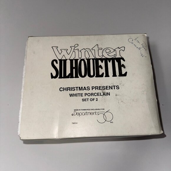 2 christmas winter silhouette figurines - Picture 3 of 4